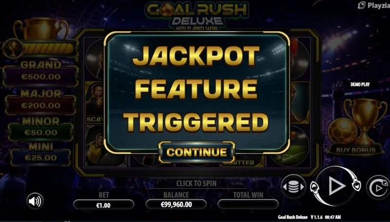 Goal Rush Deluxe - Jackpot Hold and Win ræst með bónusboltum